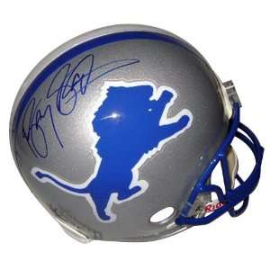  Barry Sanders Signed Helmet   Authentic   Autographed NFL 