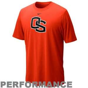  Nike Oregon State Beavers Orange Legend Logo Performance T 
