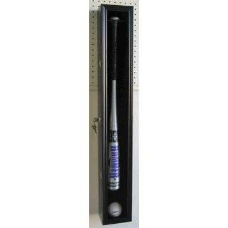 Baseball Bat Display Case Rack Cabinet Holder w/ UV Protection, Lock 