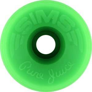  Sims Pure Juice Green Longboard Wheels   64mm 88a (Set of 4 
