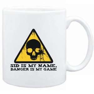 Mug White  Sid is my name, danger is my game  Male Names  