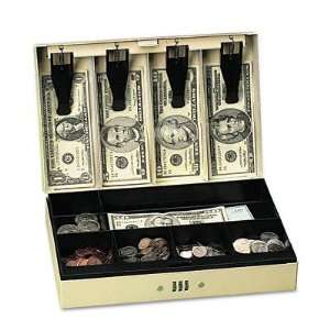  Steel Cash Box w/6 Compartments Three Number Electronics