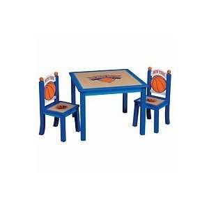 Guidecraft National Basketball Association? Knicks Table & Chairs Set 