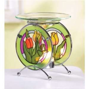  Tulip Stained Glass Oil Warmer