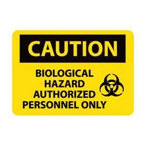 C421RB   Caution, Biological Hazard Authorized Personnel Only, Graphic 