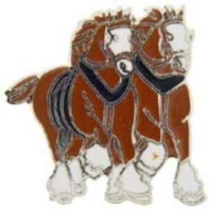 Clydesdale Horses Pin 1
