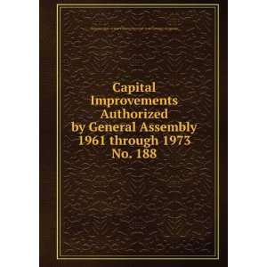  Capital Improvements Authorized by General Assembly 1961 