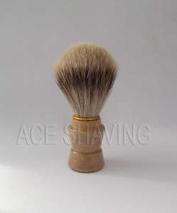   wooden handle nature silvertip badger hair shaving brush grooming tool