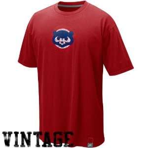  Nike Chicago Cubs Red Cooperstown Logo Washed Organic 