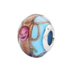  S/S Murano Light Blue Fiorato BZ 1580 Jewelry