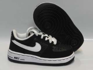 Nike Force 1 Black White Shoes Infant Toddler Sz 8.5  