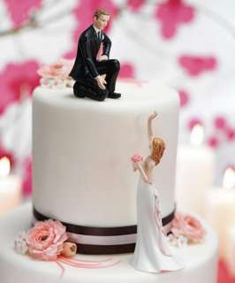 Reaching Help BRIDE and GROOM Wedding Cake Topper Top  