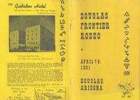 1951 Douglas (AZ) Frontier Rodeo Program  