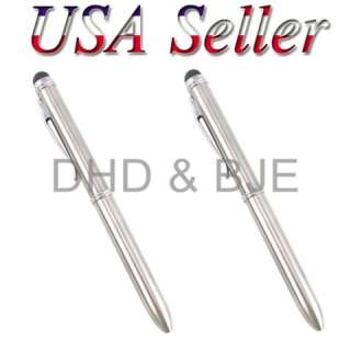 New 2X Stylus Touch Screen Ballpoint Two Ink Pen for iPhone 4S 4G iPad 