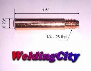 10 Contact Tips 14H 116, Tweco Lincoln MIG Welding Guns  