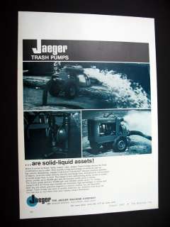 Jaeger Machine Trash Pumps pump 1967 print Ad  