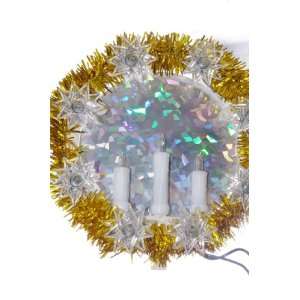   Christmas Tree Topper with White Candelabra Lights