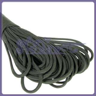 NEW 100ft Parachute paracord 550lb Army Green cord 7s  