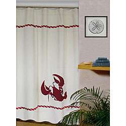 Lobster Linen blend Shower Curtain  