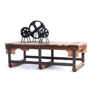    Brookwood Reclaimed Wood Industrial Coffee Table Furniture & Decor