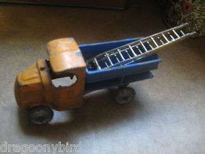   Old Original Collectible Rare 1930s Toy Dump Truck & Ladders  