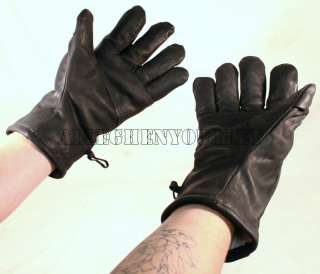 US Military GORETEX Cold Weather ICW Black Leather GLOVES Size 3 