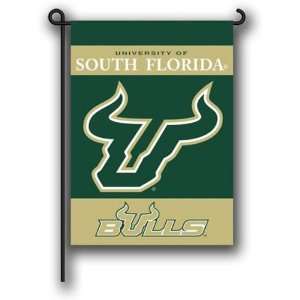 NIB South Florida Bulls USF Banner Flag & Garden Pole  