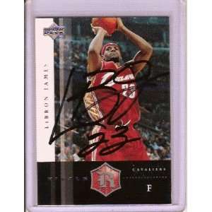  LeBron James Autographed 2004 Upper Deck Rivals Card 