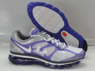 Nike Air Max 2012 Grey Purple Black Sneakers Womens Size 11  