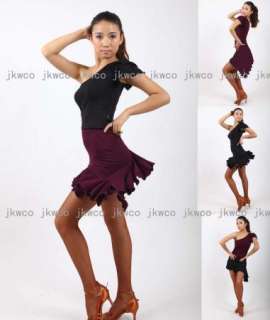   tango chacha ballroom dance dress top + skirt dance costume  