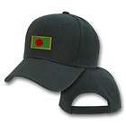 BANGLADESH BLACK FLAG COUNTRY EMBROIDERY EMBROIDED CAP HAT