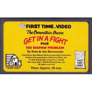   Berenstain Bears Get in a Fight [VHS] Stan Berenstain Movies & TV
