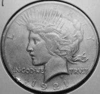Peace Silver Dollar 1921  