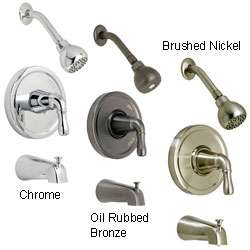 Fontaine Brushed Nickel In wall Tub & Shower Set  