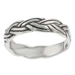 Sterling Silver Braided Baby Ring  