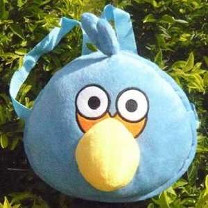  Blue Angry Birds Plush Backpack approx 11 Toys & Games
