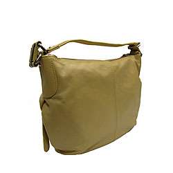 Perlina Single Handle Leather Hobo Bag  