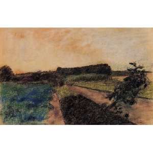 Oil Painting Landscape on the Orne Edgar Degas Hand Painted Art 