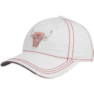   Bulls Ladies White Watercolor Adjustable Slouch Hat