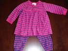 Hanna Andersson Play Day Dress & Leggings Bright Pink P