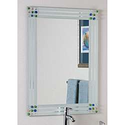 Bejeweled Frameless Bathroom Mirror  