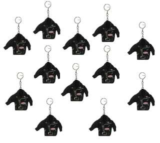 Wholesale Lot of 12 Leather Jacket Keychains  