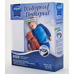 Inspire Reusable Waterproof Childrens 39x54 inch Bed Pad   