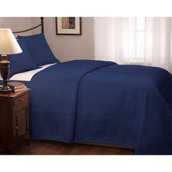 Roxbury Park Quilted King size Navy Coverlet  
