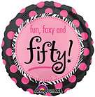 balloons pink black 50th birthday new party fun foxy one day 
