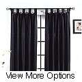 Faux Leather Insulated Thermal 84 inch Curtain Pair  