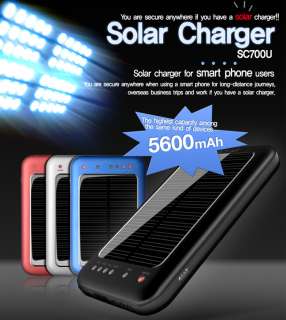   Battery Hi Capacity 5600mAh Portable Solar Charger for Smart Phone R