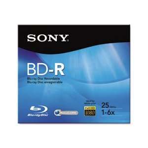  Sony® SON BNR25R3H BD R RECORDABLE DISC, 25GB, 2X 