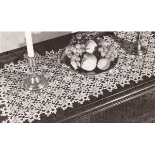  Vintage Crochet PATTERN to make   Tablecloth MOTIF BLOCK 