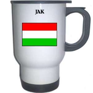  Hungary   JAK White Stainless Steel Mug 